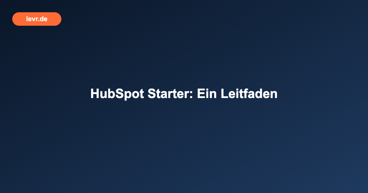 HubSpot Starter