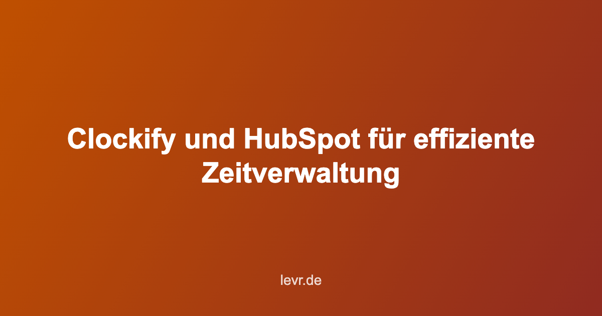 clockify hubspot