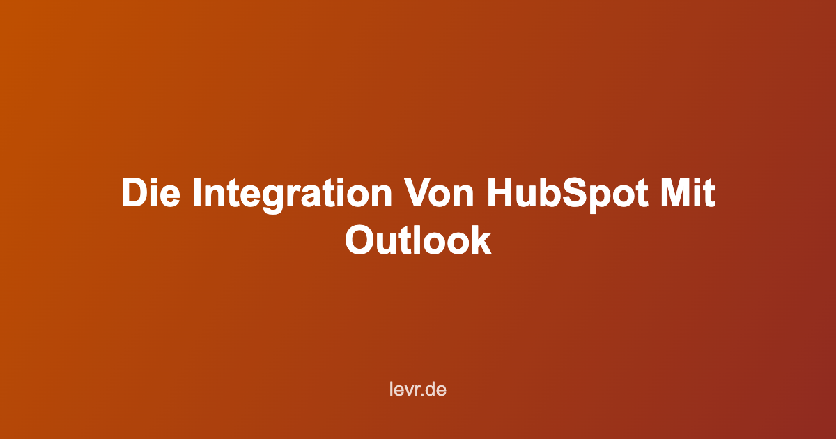 outlook hubspot integration