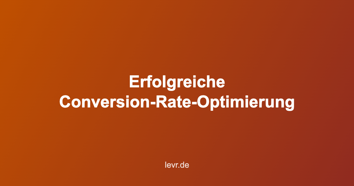 conversion rate optimization