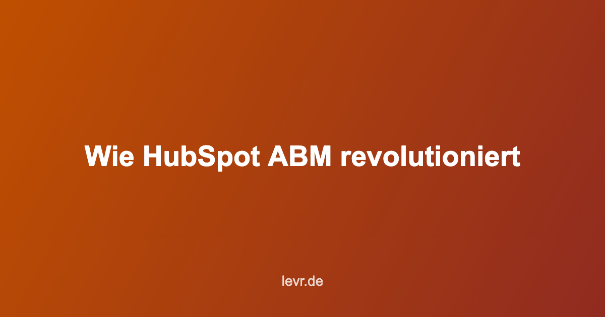 HubSpot ABM