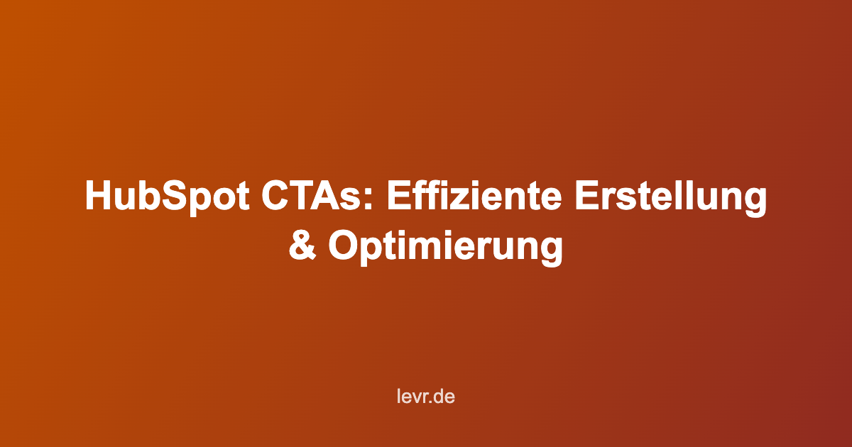 HubSpot CTAs