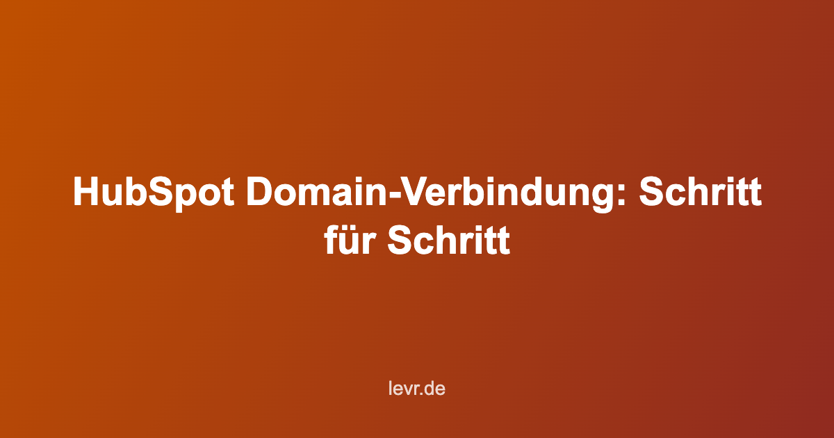 connect domain hubspot