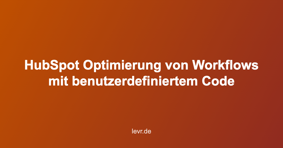 Workflows mit benutzerdefiniertem Code