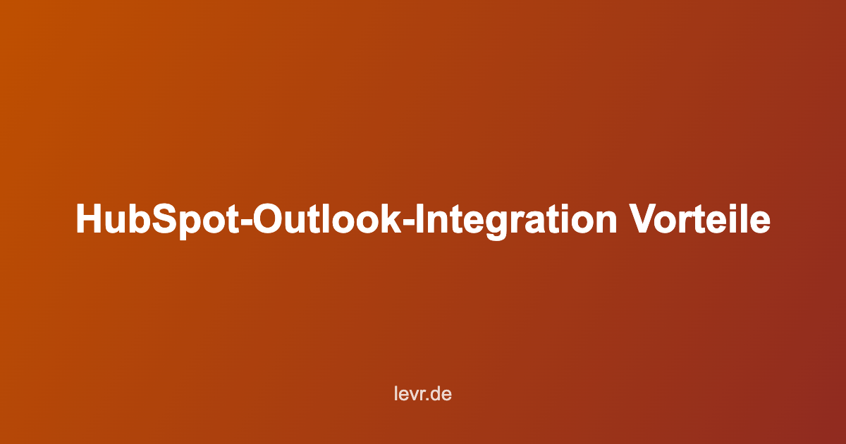 HubSpot Outlook